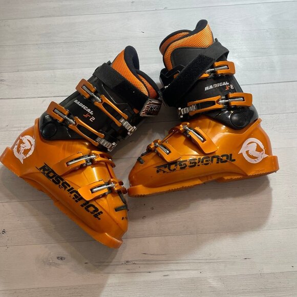 Rossignol radical‎ orange ski boots mens size 7 - Picture 2 of 9
